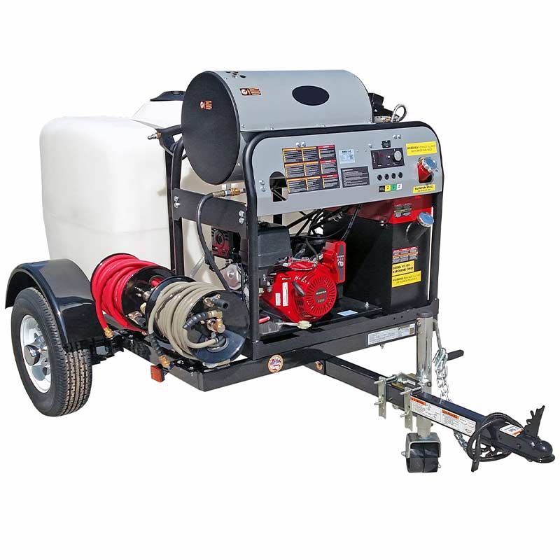 Hot Water Pressure Washer Trailer System Specs Prices