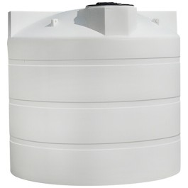 2500 Gallon CRMI White Plastic Vertical Storage Tank