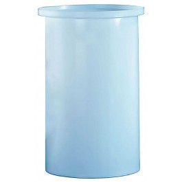 260 Gallon PE Ronco White Cylindrical Open Top Tank