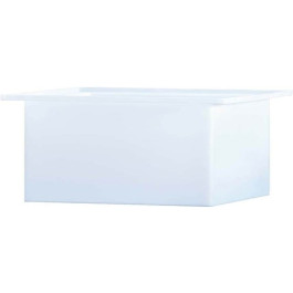 10 Gallon PP Ronco White Rectangular Open Top Tank