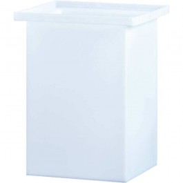 61 Gallon PP Ronco White Rectangular Open Top Tank