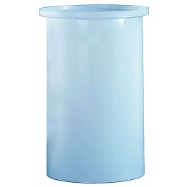 10 Gallon PE Chem-Tainer White Cylindrical Open Top Tank