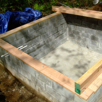 concrete cistern