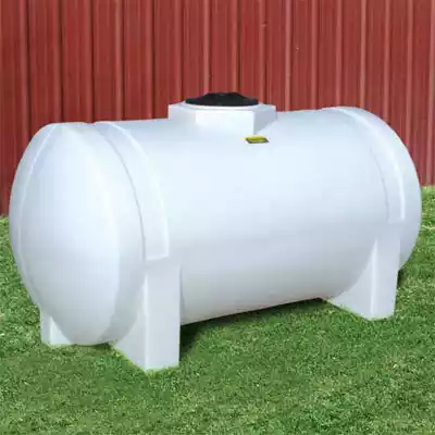 White poly leg tank